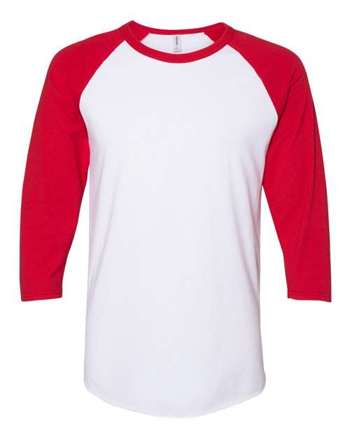 JERZEES Premium Blend Ringspun Three-Quarter Sleeve Raglan Baseball T-Shirt