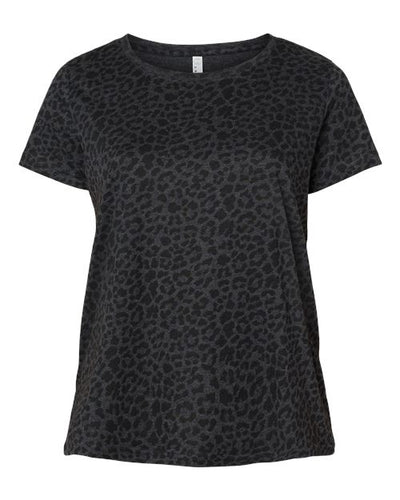 LAT Women's Curvy Collection Fine Jersey Tee