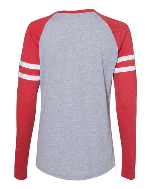 LAT Women's Fine Jersey Mash Up Long Sleeve T-Shirt LAT