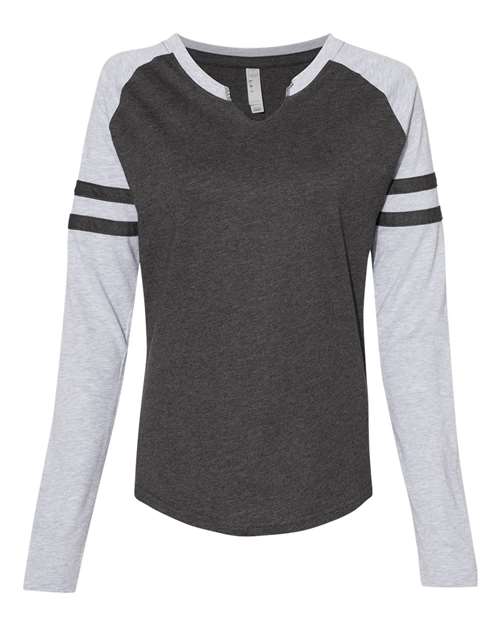 LAT Women's Fine Jersey Mash Up Long Sleeve T-Shirt LAT