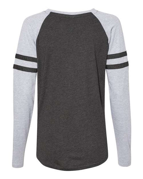 LAT Women's Fine Jersey Mash Up Long Sleeve T-Shirt LAT