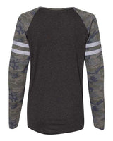 LAT Women's Fine Jersey Mash Up Long Sleeve T-Shirt LAT