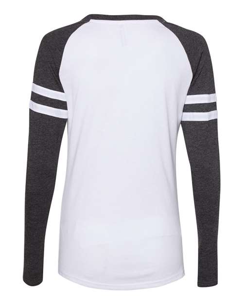 LAT Women's Fine Jersey Mash Up Long Sleeve T-Shirt LAT