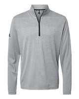 adidas Men's Heather Block Print Quarter-Zip Pullover adidas