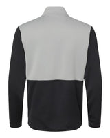 adidas Men's Textured Mixed Media Quarter-Zip Pullover-2
