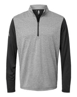 adidas Men's Heather Block Print Quarter-Zip Pullover adidas