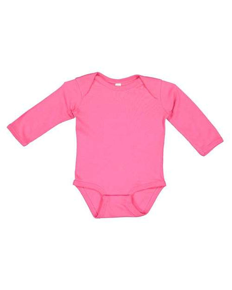 Rabbit Skins Infant Long Sleeve Baby Rib Bodysuit Rabbit Skins