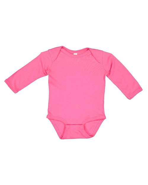 Rabbit Skins Infant Long Sleeve Baby Rib Bodysuit