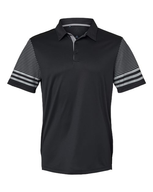 Adidas Men's Striped Sleeve Polo-1