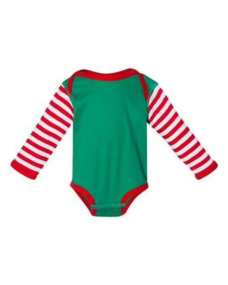 Rabbit Skins Infant Long Sleeve Baby Rib Bodysuit Rabbit Skins