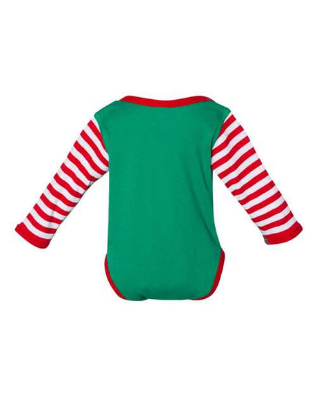 Rabbit Skins Infant Long Sleeve Baby Rib Bodysuit Rabbit Skins