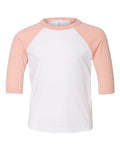 BELLA + CANVAS Toddler's Three-Quarter Sleeve Baseball Tee