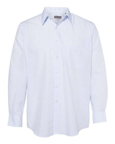 Van Heusen Men's Broadcloth Point Collar Check Shirt