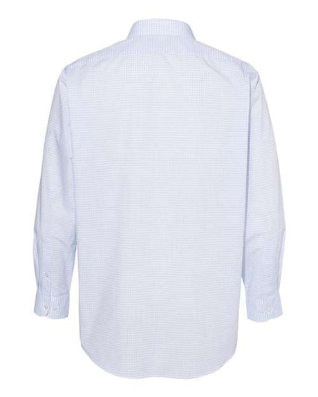 Van Heusen Men's Broadcloth Point Collar Check Shirt Van Heusen