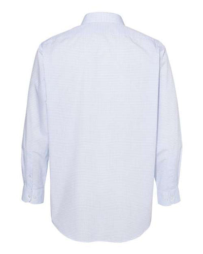 Van Heusen Men's Broadcloth Point Collar Check Shirt