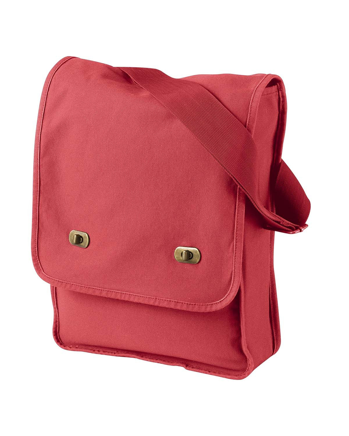 Authentic Pigment Unisex Pigment-Dyed Canvas Field Bag Authentic Pigment