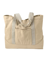 Authentic Pigment Unisex Pigment-Dyed Large Canvas Tote Authentic Pigment