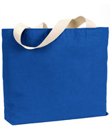 Bayside Unisex 12 oz., Cotton Canvas Jumbo Tote Bayside