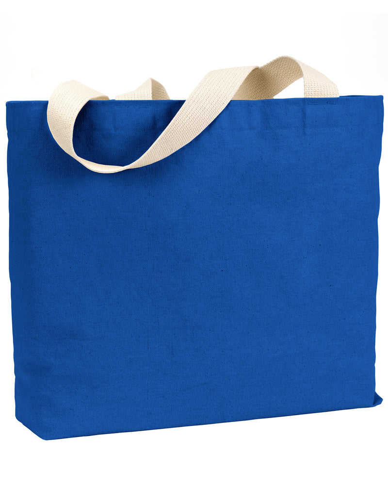 Bayside Unisex 12 oz Cotton Canvas Jumbo Tote
