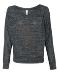 BELLA + CANVAS Women's Flowy Off Shoulder Long Sleeve Tee