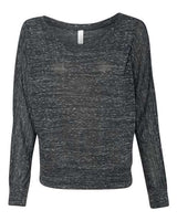 BELLA + CANVAS Women's Flowy Off Shoulder Long Sleeve Tee