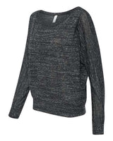 BELLA + CANVAS Women's Flowy Off Shoulder Long Sleeve Tee