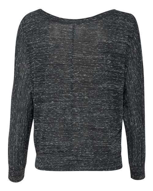 BELLA + CANVAS Women's Flowy Off Shoulder Long Sleeve Tee