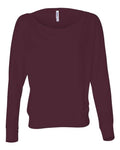 BELLA + CANVAS Women's Flowy Off Shoulder Long Sleeve Tee