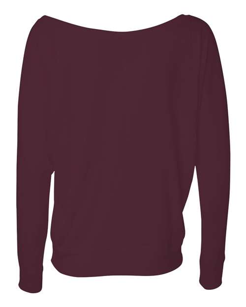 BELLA + CANVAS Women's Flowy Off Shoulder Long Sleeve Tee