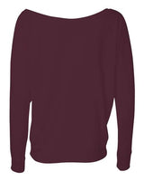 BELLA + CANVAS Women's Flowy Off Shoulder Long Sleeve Tee