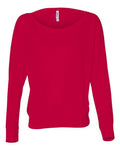 BELLA + CANVAS Women's Flowy Off Shoulder Long Sleeve Tee
