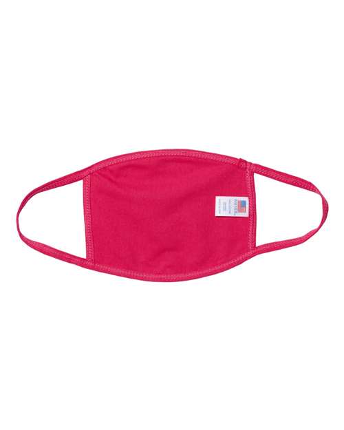 Bayside USA-Made 100% Cotton Face Mask - 25 Pack Bayside