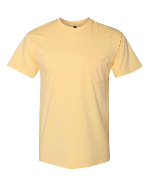 Next Level Inspired Dye Short Sleeve Pocket Crew Next Level Apparel