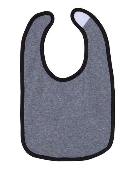 Rabbit Skins Infant Contrast Trim Premium Jersey Bib Rabbit Skins