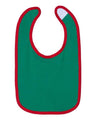 Rabbit Skins Infant Contrast Trim Premium Jersey Bib Rabbit Skins