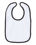 Rabbit Skins Infant Contrast Trim Premium Jersey Bib Rabbit Skins