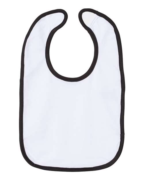 Rabbit Skins Infant Contrast Trim Premium Jersey Bib Rabbit Skins