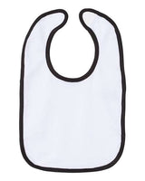 Rabbit Skins Infant Contrast Trim Premium Jersey Bib Rabbit Skins
