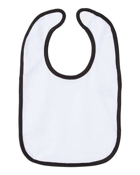 Rabbit Skins Infant Contrast Trim Premium Jersey Bib Rabbit Skins