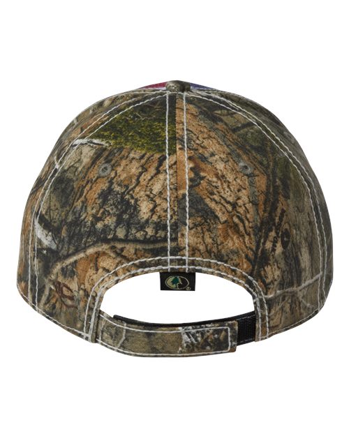 Outdoor Cap Camo with Flag Sublimated Front Panels Cap