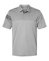Adidas Men's Heathered 3-Stripes Colorblock Polo-1