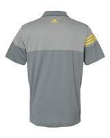 Adidas Men's Heathered 3-Stripes Colorblock Polo-2