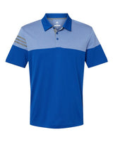 Adidas Men's Heathered 3-Stripes Colorblock Polo-1
