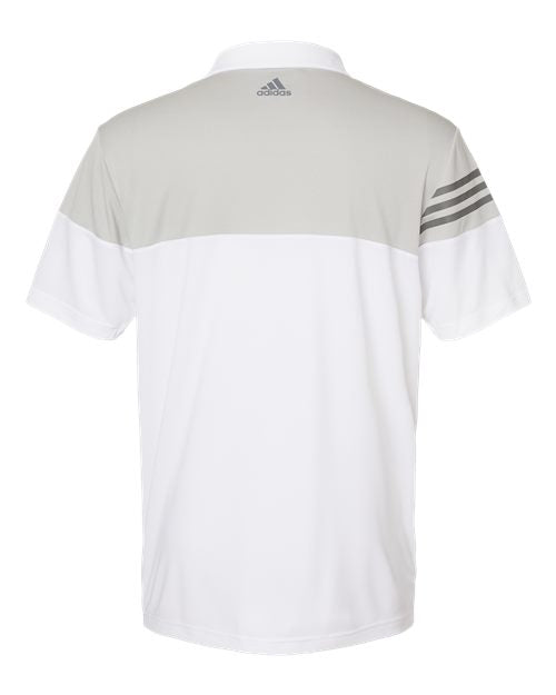 Adidas Men's Heathered 3-Stripes Colorblock Polo-2