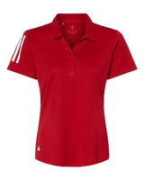adidas Women's Floating 3-Stripes Polo-1