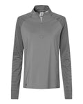 adidas Women's Stripe Block Quarter-Zip Pullover adidas