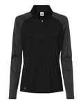 adidas Women's Stripe Block Quarter-Zip Pullover adidas