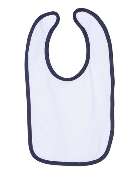 Rabbit Skins Infant Contrast Trim Premium Jersey Bib Rabbit Skins