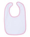 Rabbit Skins Infant Contrast Trim Premium Jersey Bib Rabbit Skins