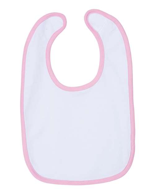 Rabbit Skins Infant Contrast Trim Premium Jersey Bib Rabbit Skins